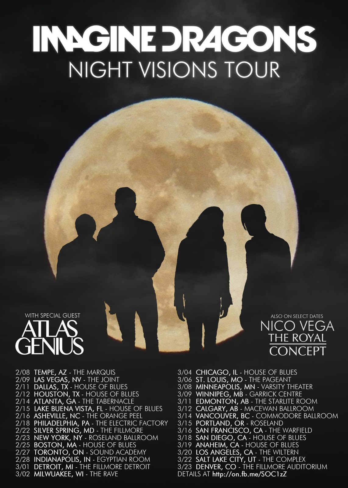 imagine dragons night visions tour